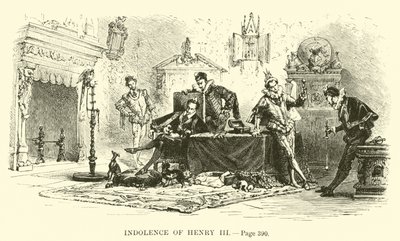 Indolencja Henryka III autorstwa French School