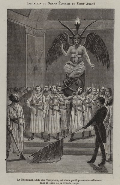 Inicjacja Rycerza Świętego Andrzeja (grafika) autorstwa French School