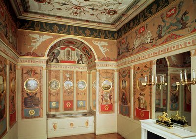 Wnętrze łazienki Napoleona, zbudowanej w 1807 r. autorstwa French School