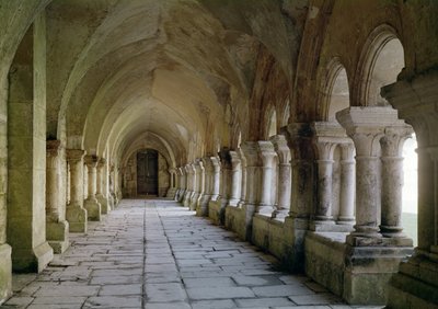 Wnętrze klasztoru autorstwa French School