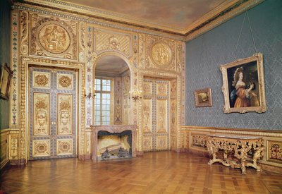 Widok wnętrza Petit Salon, ok.1660 autorstwa French School