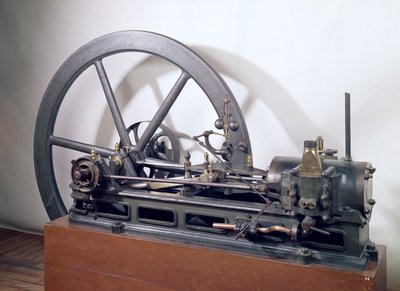 Silnik spalinowy zaprojektowany przez Etienne Lenoir (1822-1900) 1860 (metal) autorstwa French School