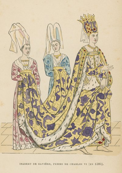 Isabeau z Bawarii autorstwa French School