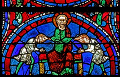 Jakub błogosławi Efraima i Manassesa autorstwa French School