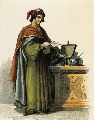 Jacques Coeur (ok. 1395-1456), francuski kupiec autorstwa French School