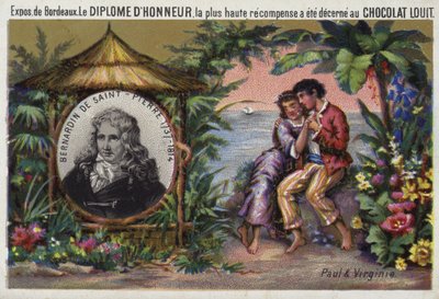 Jacques Henri Bernardin de Saint Pierre, francuski pisarz i botanik autorstwa French School