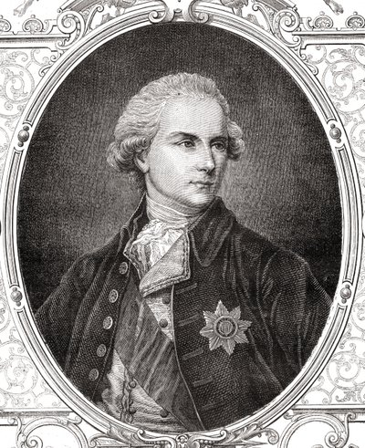 James Harris, 1. hrabia Malmesbury, z "Histoire de la Revolution Francaise" Louisa Blanc (1811-82) autorstwa French School