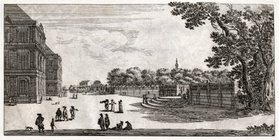 Jardin du Luxembourg, Paryż. (rytownictwo autorstwa French School