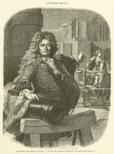 Jean-Balthasar Keller, odlewnik (rycina) autorstwa French School
