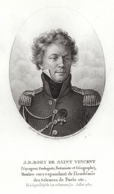 Jean-Baptiste Bory z Saint-Vincent autorstwa French School