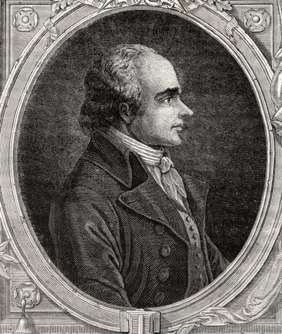 Jean-Denis, hrabia Lanjuinais, z „Histoire de la Revolution Francaise” Louisa Blanca (1811-82) autorstwa French School