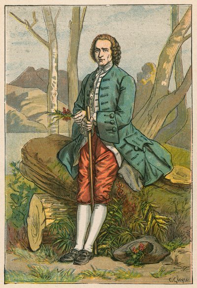 Jean-Jacques Rousseau autorstwa French School