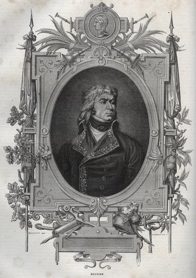 Jean-Louis-Ebenezer REYNIER (1771-1814), francuski generał rewolucji i Pierwszego Cesarstwa - Jean Louis Ebenezer Reynier, francuski generał oficer podczas francuskich wojen rewolucyjnych - z „”Nouvelle Encyclopedie Nationale”” Maurice La Charest autorstwa French School