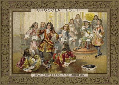 Jean Bart na dworze Ludwika XIV autorstwa French School
