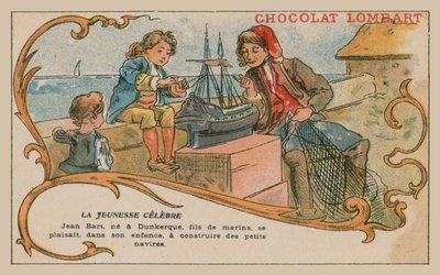 Jean Bart, dowódca marynarki wojennej i korsarz z końca XVII wieku, jako chłopiec autorstwa French School
