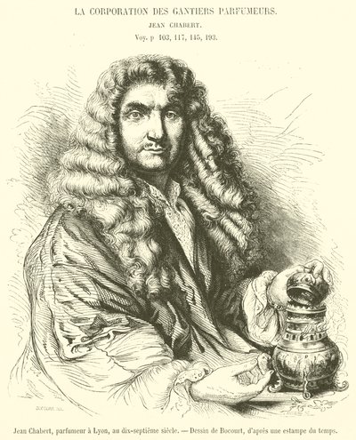 Jean Chabert, perfumiarz w Lyonie, w XVII wieku (ryty) autorstwa French School
