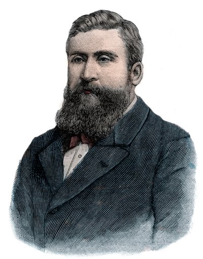 Jean Jaures w 1898 r. - Grawerowanie - autorstwa French School