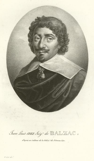Jean Louis Guez, Pan Balzac autorstwa French School
