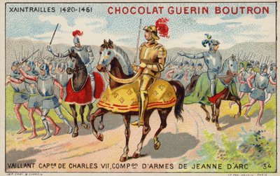 Jean Poton de Xaintrailles , francuski dowódca wojskowy (chromolitho) autorstwa French School