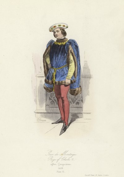 Jean de Montagu, wielki mistrz Francji, panowanie Karola VI autorstwa French School