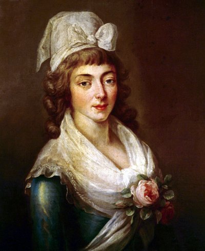 Jeanne Marie Manon Philippon w czasie rewolucji francuskiej autorstwa French School