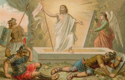 Jezus Chrystus wstający z grobu autorstwa French School