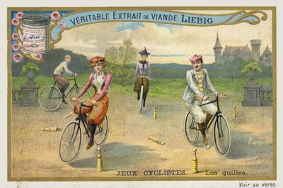 Jeux Cyclistes, jazda na rowerze po kręglach we Francji. autorstwa French School