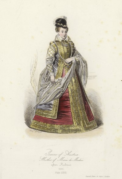 Joanna Austriacka, matka Marii de Medici autorstwa French School