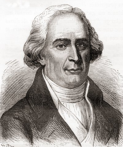 Joseph-Michel Montgolfier, z Les Merveilles de la Science, wydana ok. 1870 r. (grafika) autorstwa French School