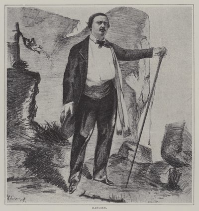 Joseph Darcier , francuski piosenkarz, aktor i kompozytor (lito) autorstwa French School