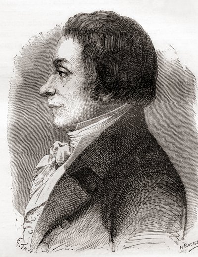 Joseph Lakanal, z Les Merveilles de la Science, opublikowany ok. 1870 (grafika) autorstwa French School
