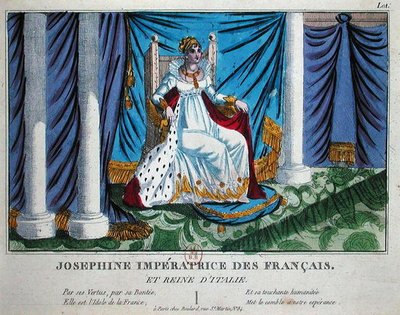 Józefina (1763-1814) Cesarzowa Francji i królowa Włoch (kolor lito) autorstwa French School