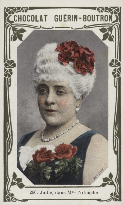 Judic, w Madame Nitouche (kolorowe zdjęcie) autorstwa French School