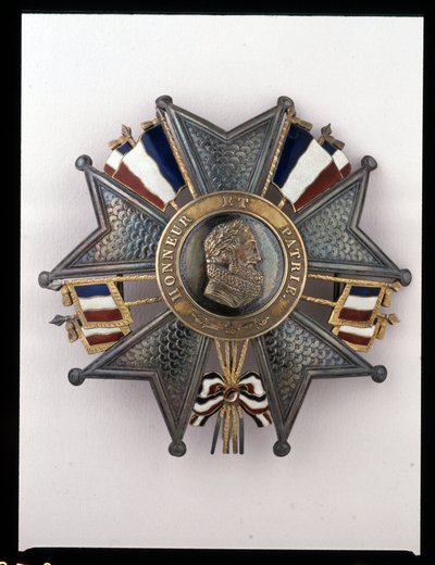Monarchia Lipcowa - Monarchia Lipcowa - Tablica Wielkiego Krzyża Ludwika Filipa 1: „” Honor et Homeland”” – (wizerunek Henryka IV) coll. Żołnierze Antany autorstwa French School
