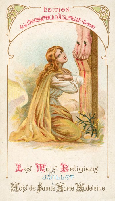 lipiec, miesiąc św. Marii Magdaleny (chromolitho) autorstwa French School