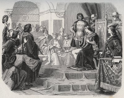 Król Ludwik XII ogłosił ojca ludu Stanom Generalnym w Tours w dniu 14 maja 1506 r. - „Ludwik XII ogłoszony ojcem ludu” autorstwa French School