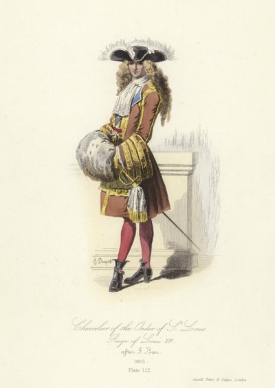 Kawaler Orderu Świętego Ludwika, panowanie Ludwika XIV we Francji autorstwa French School