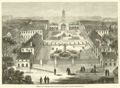 Hospice de la Reconnaissance, dom Brezin, niedaleko Garches, Seine-et-Oise (rycina) autorstwa French School