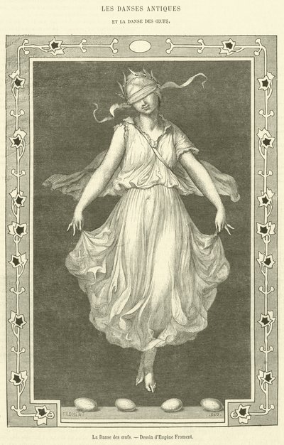 Taniec jajka (rycina) autorstwa French School