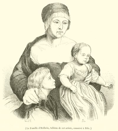 Rodzina Holbeina (rycina) autorstwa French School