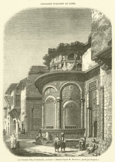 Fontanna Seby-el-Bedawieh, Kair (rycina) autorstwa French School