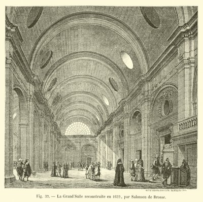 GrandSalle przebudowana w 1622 roku przez Salomona de Brosse autorstwa French School