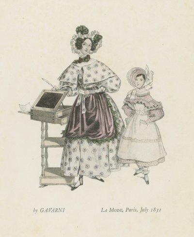 Moda, Paryż, lipiec 1831 autorstwa French School