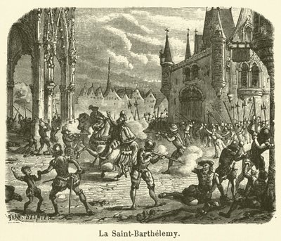 La Saint-Barthelemy (grawerowanie) autorstwa French School