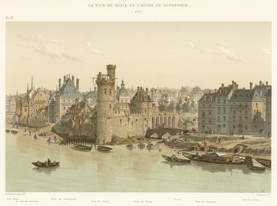 Tour de Nesle i Hotel de Guenegaud, 1650 autorstwa French School