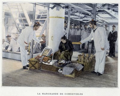 Kupiec artykułów spożywczych - w „Albumie wojskowym - Navy: Life on board”” autorstwa French School