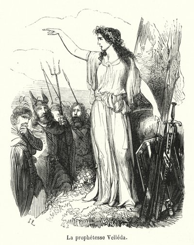 La professe Velleda (grafika) autorstwa French School