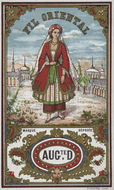 Etykieta dla nici orientalnej autorstwa French School
