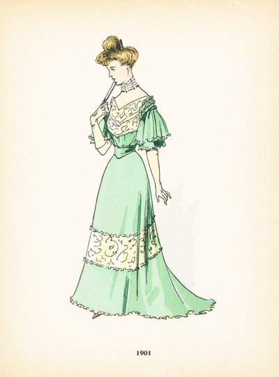 Moda damska, 1901 autorstwa French School