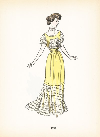 Moda damska, 1906 autorstwa French School